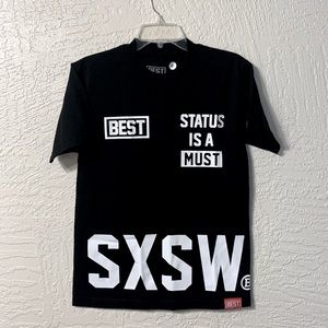 BEST + SXSW colab black shirt